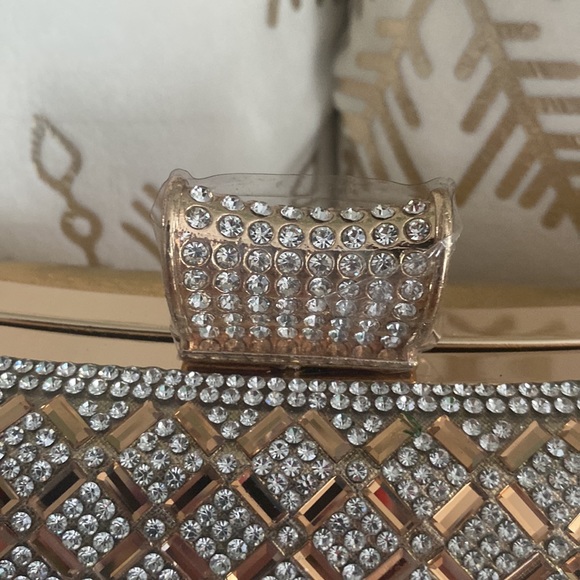 Alessia Gold & Rhinestone Clutch - Picture 8 of 15